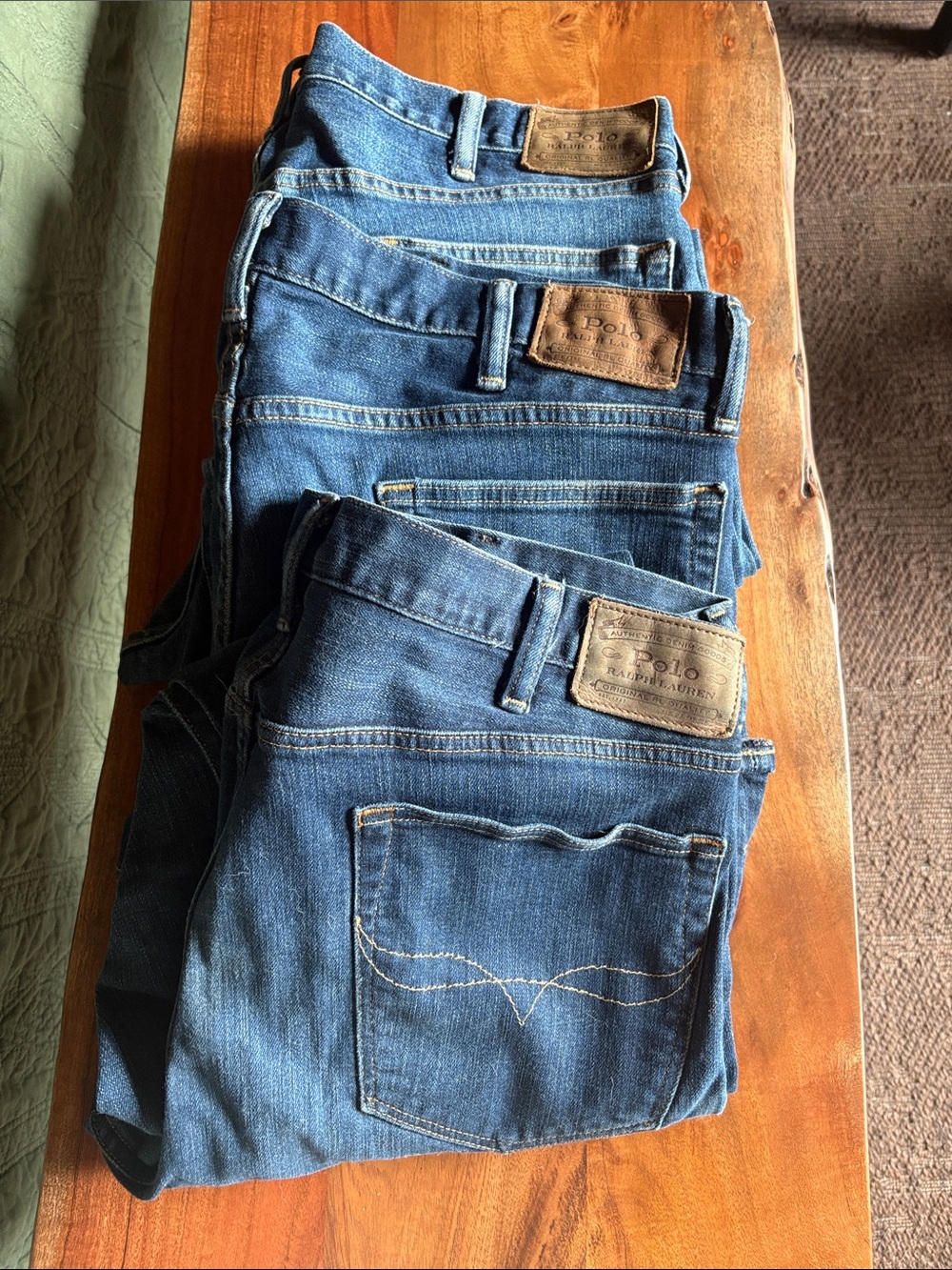MINT Condition Polo by Ralph Lauren Men’s Varick-Slim Straight Dark Denim Jean